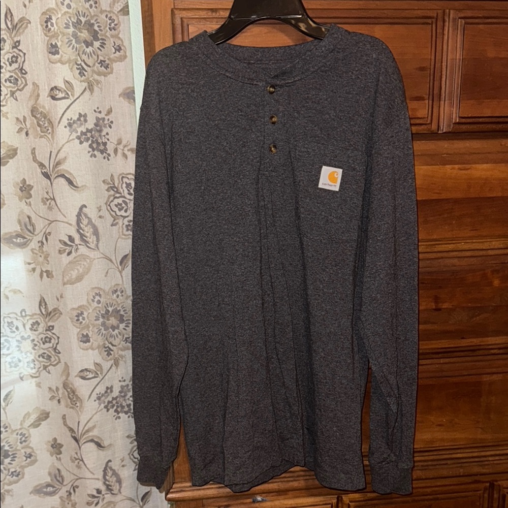 Carhartt Charcoal Henley Shirt